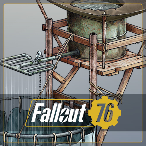 ArtStation Outdoor Shower (Fallout 76)
