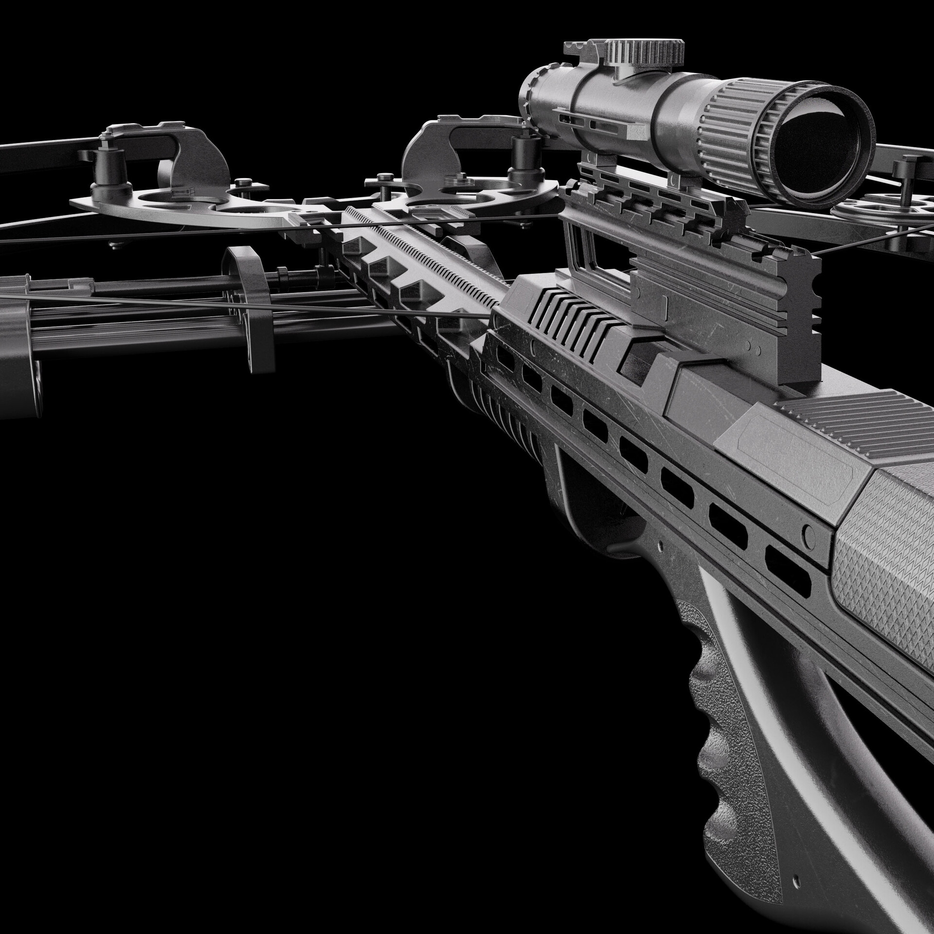 Premium Photo  A Set of Crossbow Weapon Item Modern Design Sniper Crossbow  Carbon Fi 2D Flat Asset Items Design