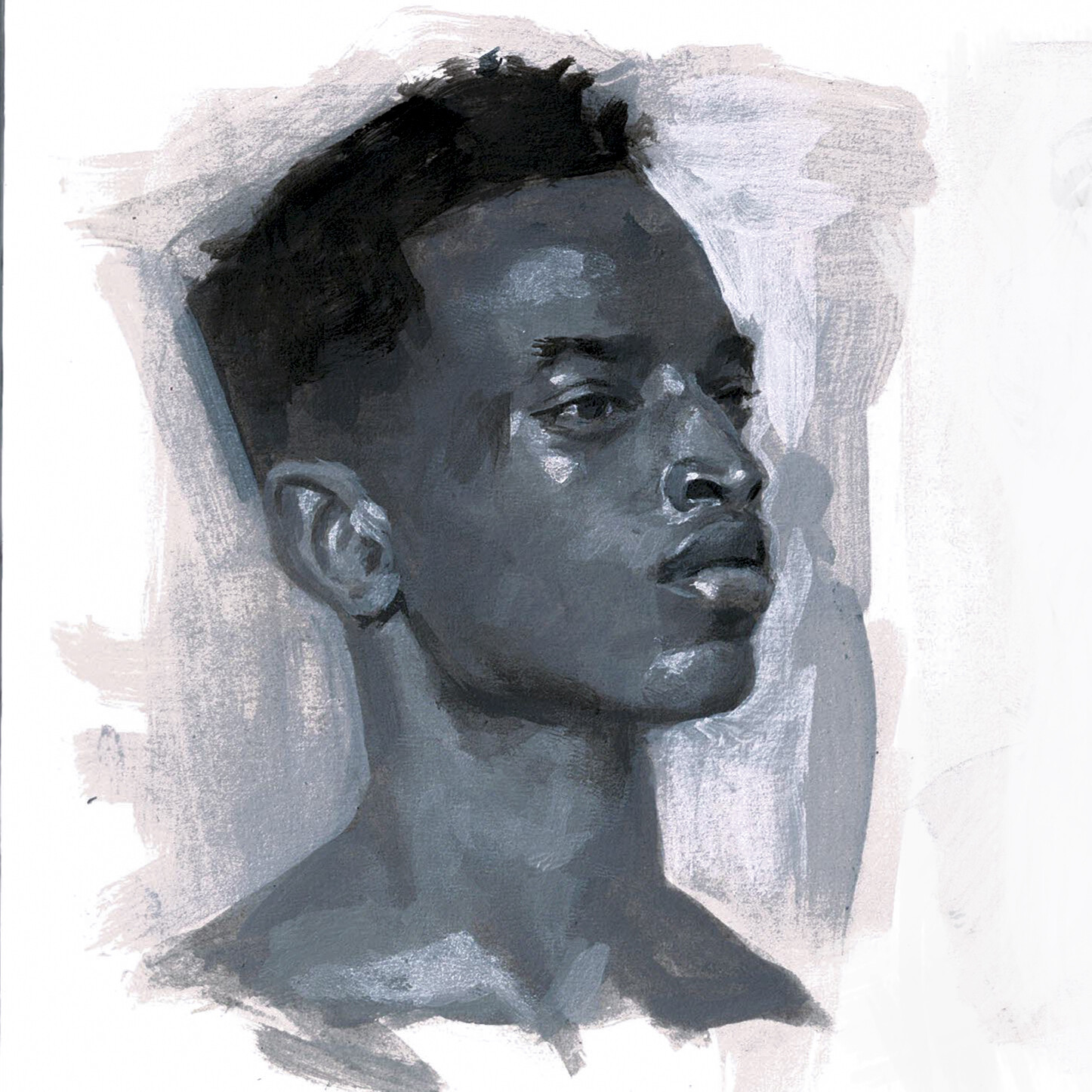 ArtStation - Acrylic portraits