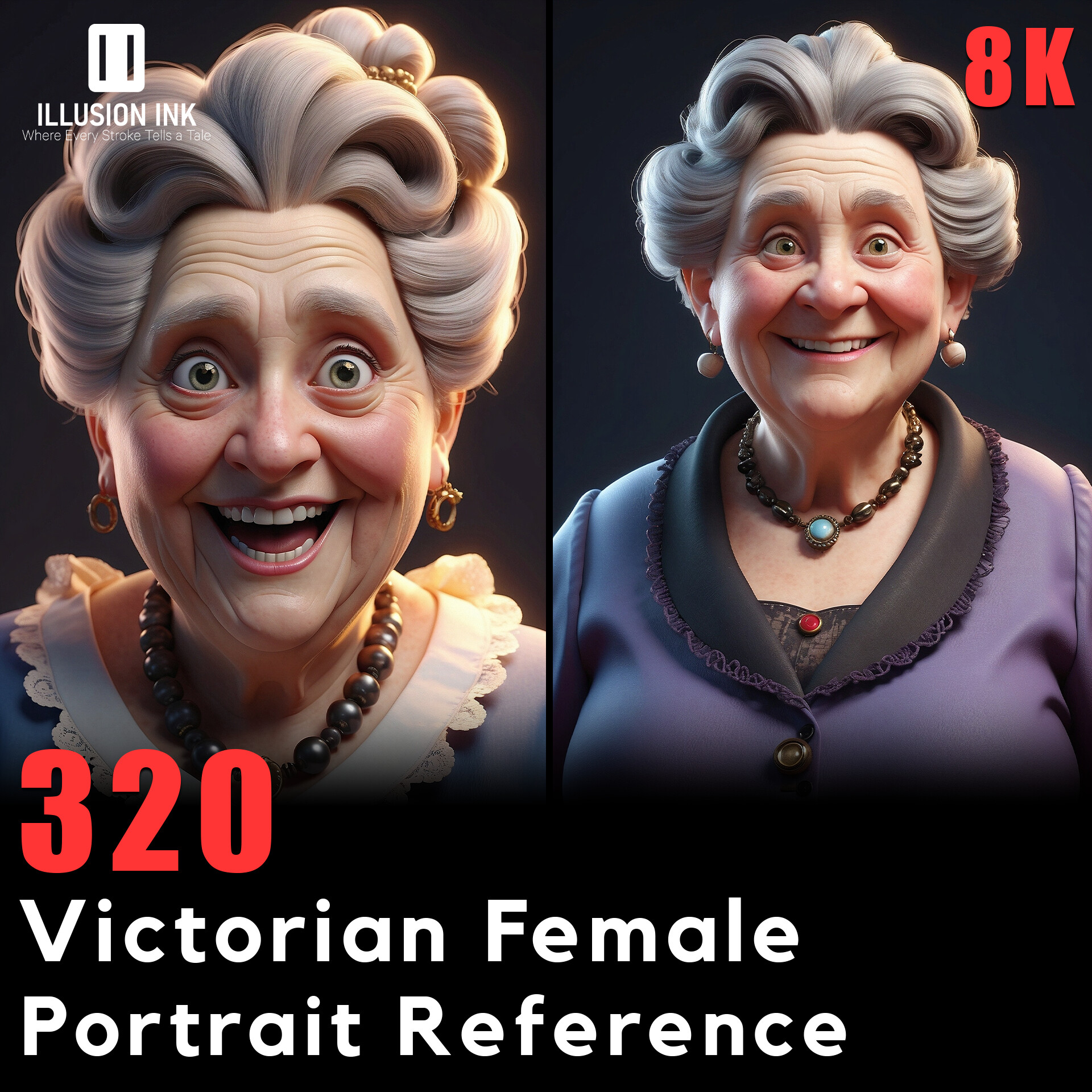 Artstation - 320 Victorian Female Portrait Reference 