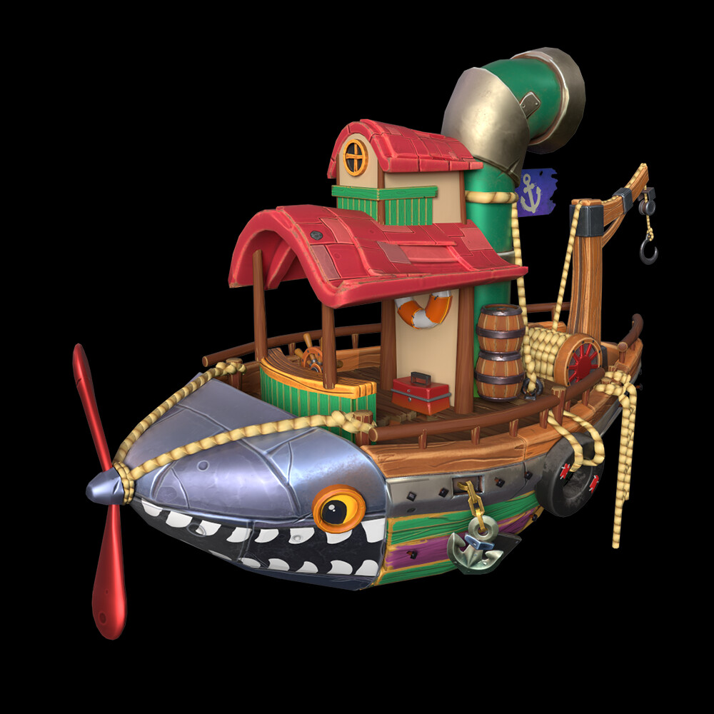 ArtStation - Stylized Boat