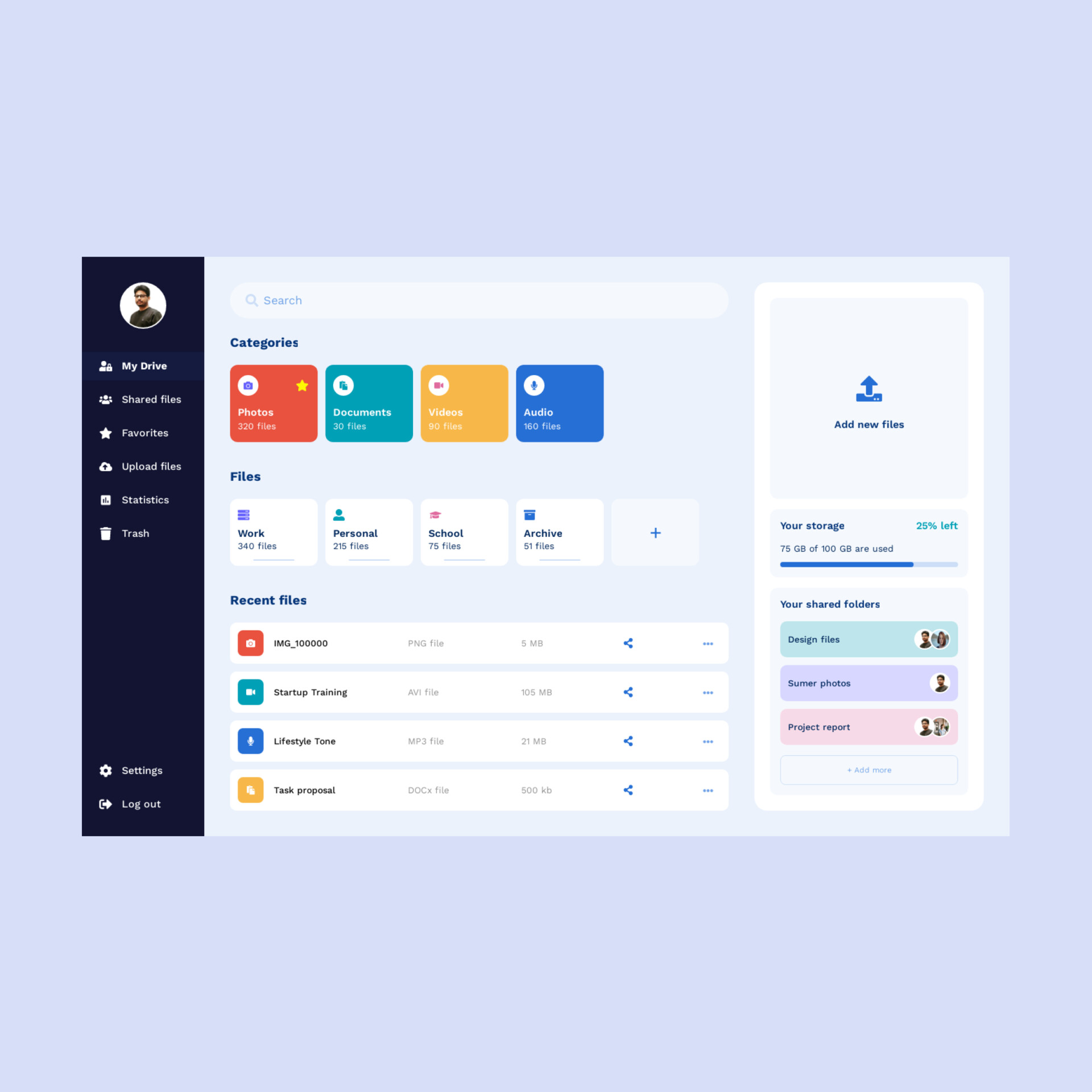 ArtStation - Cloud Storage Dashboard