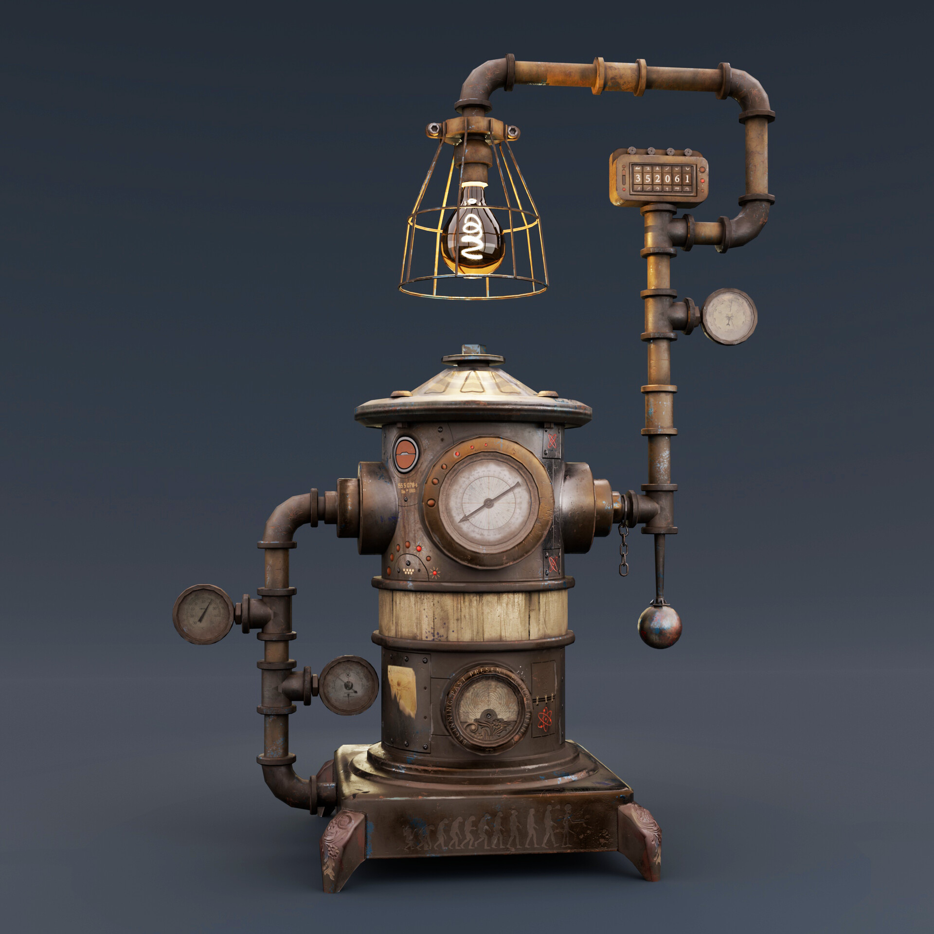 ArtStation - Steampunk Time-Machine