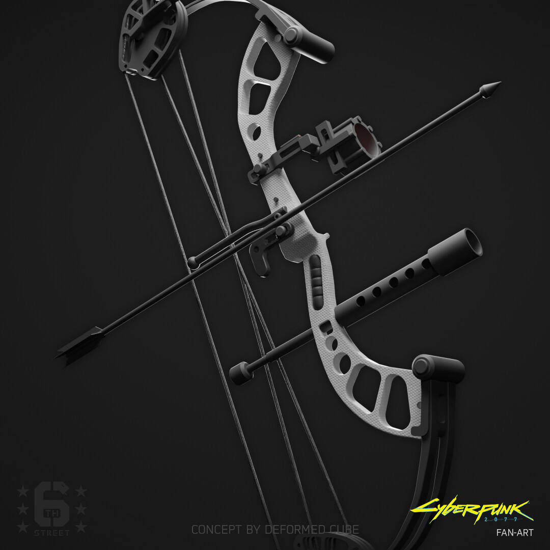 ArtStation - 6th Street Compound Bow concept for cyberpunk 2077 | fanart