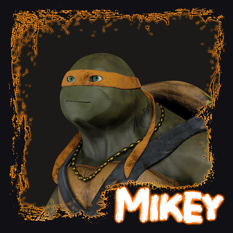 Stylized Michelangelo (Mikey)