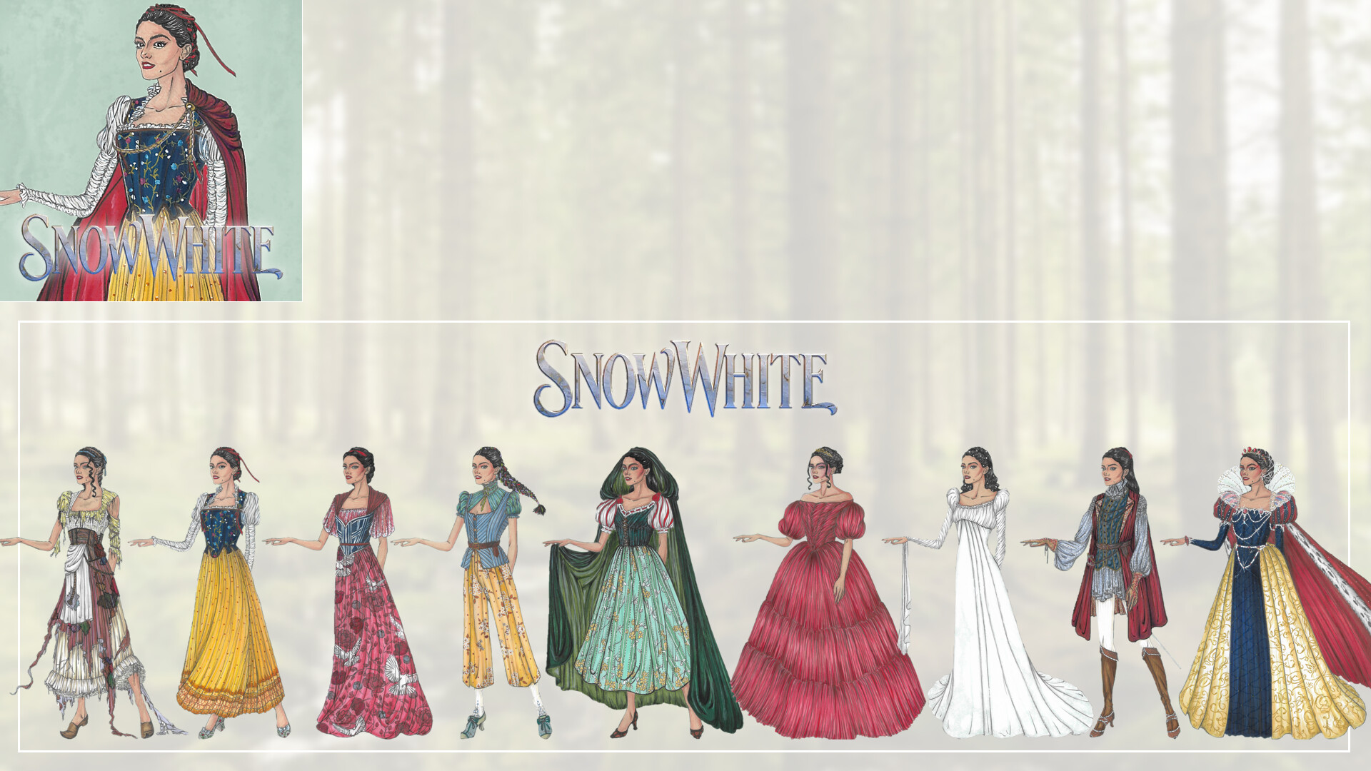Artstation snow white live action remake costume design fan 