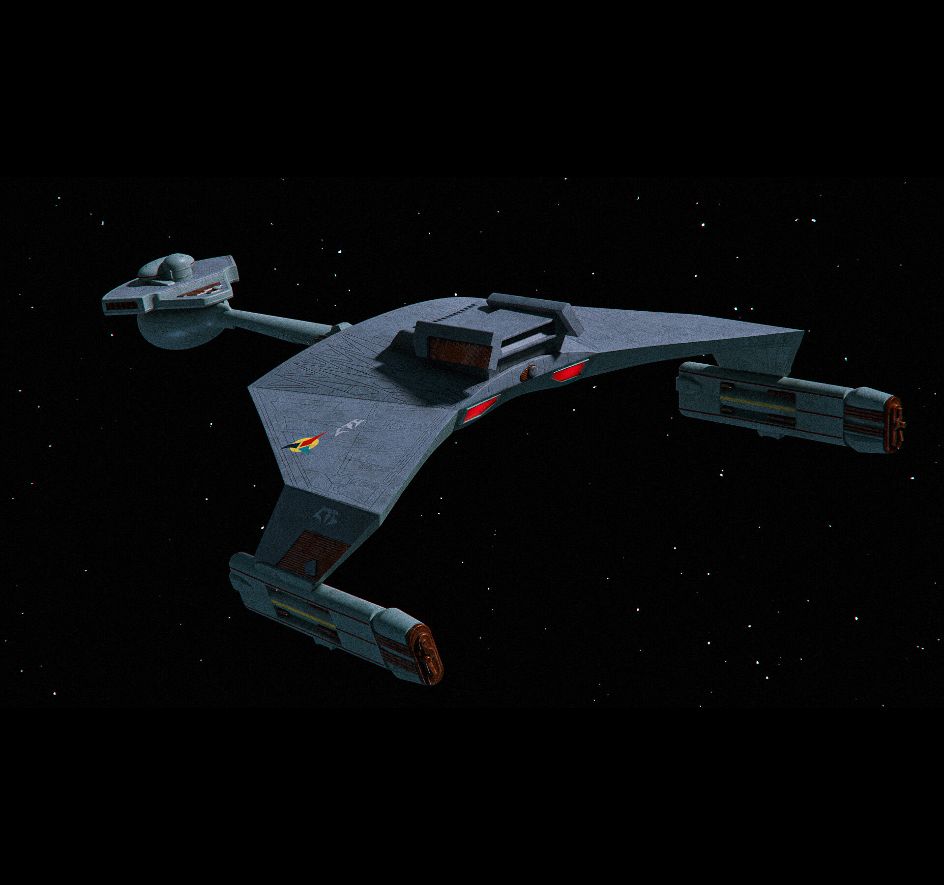 ArtStation - Star Trek Klingon D7 Warship model