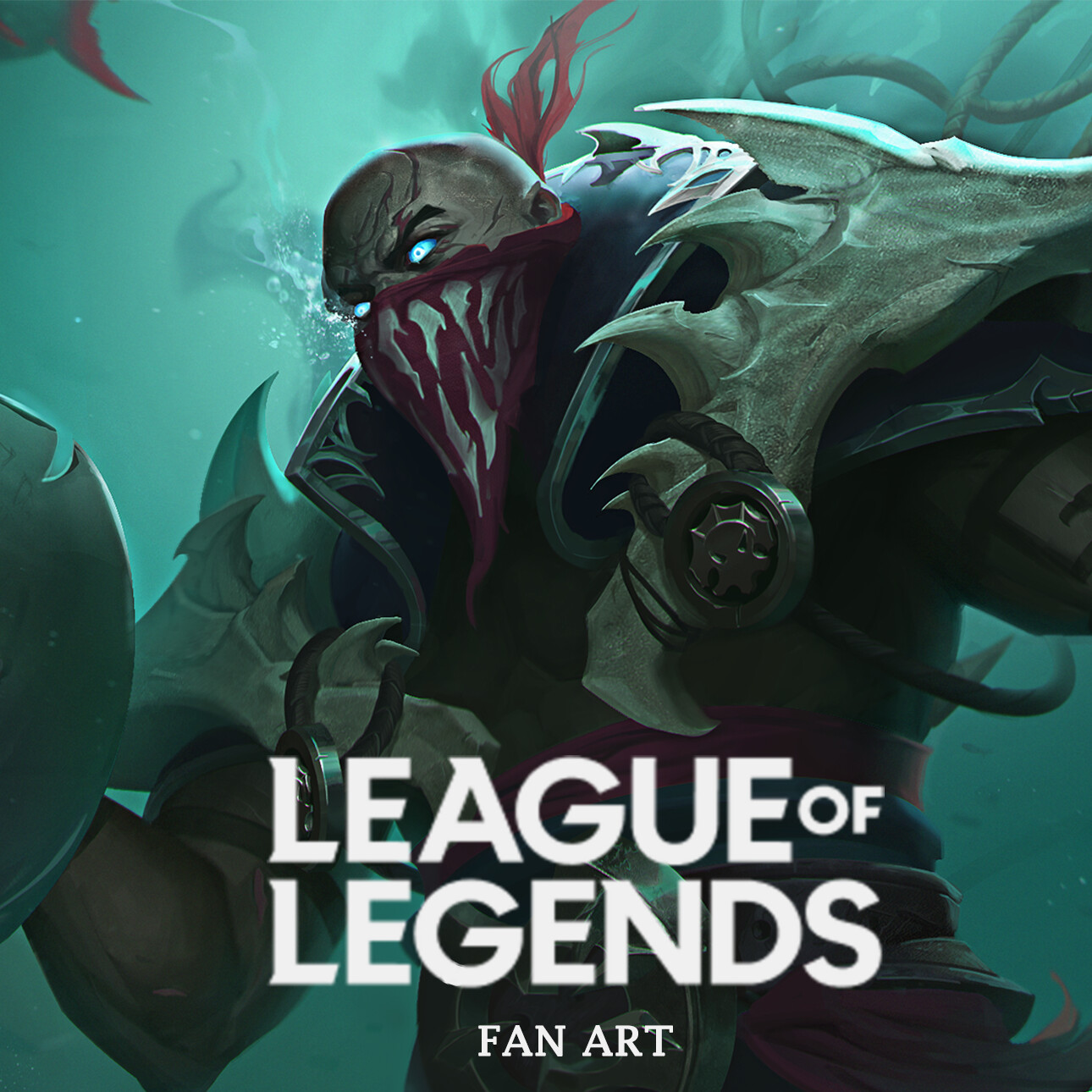 ArtStation Pyke, the Bloodharbor Ripper // Fan Splash Art