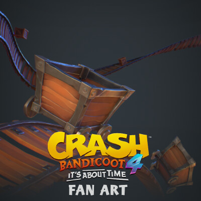 ArtStation - Crash Bandicoot - Mine Cart Fan Art