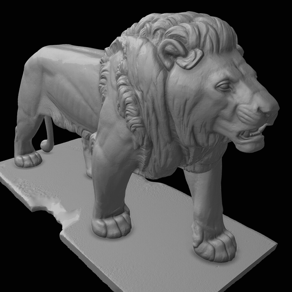ArtStation Lion statue