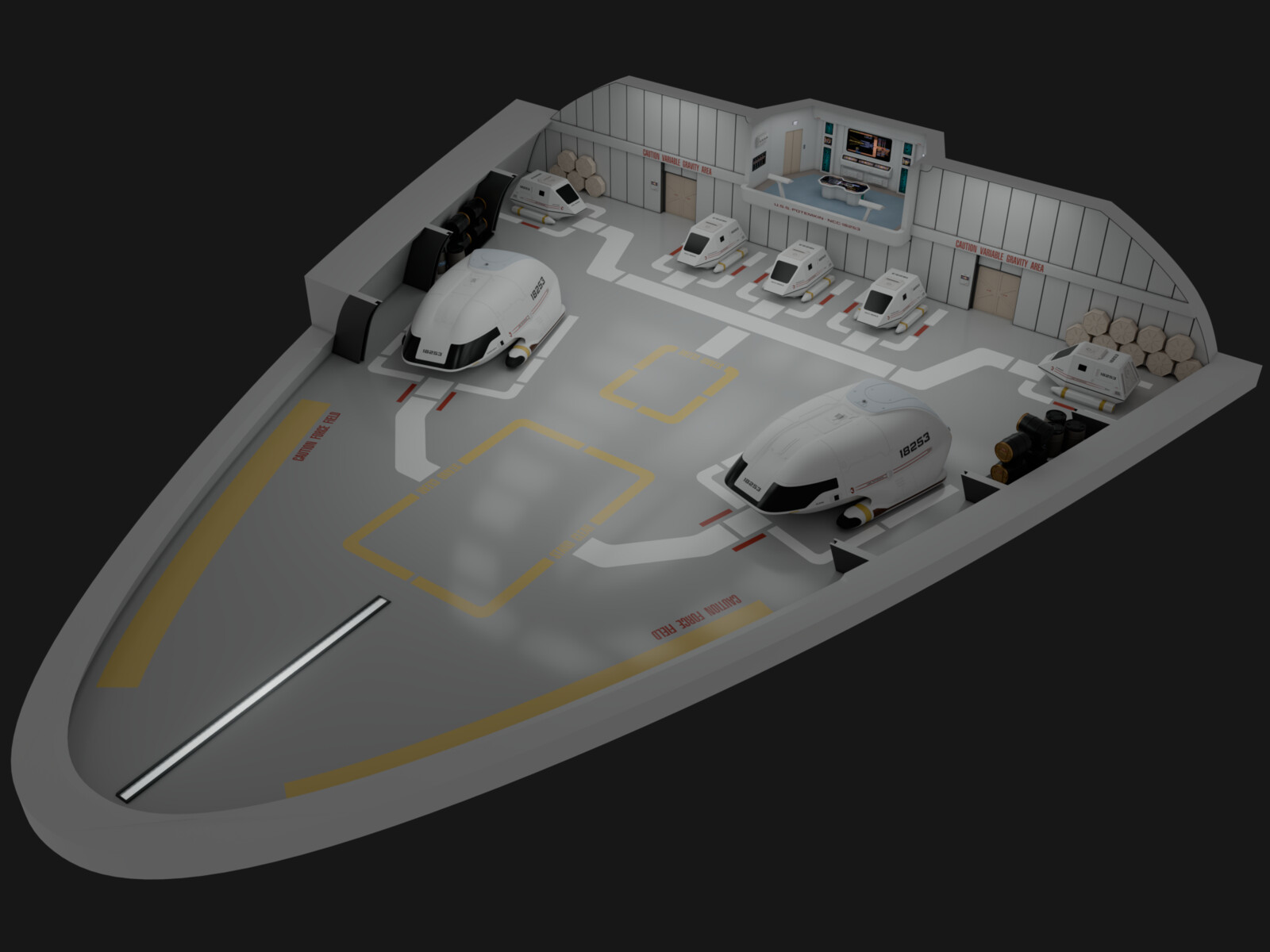 USS Potemkin - Deck 13: Shuttlebay