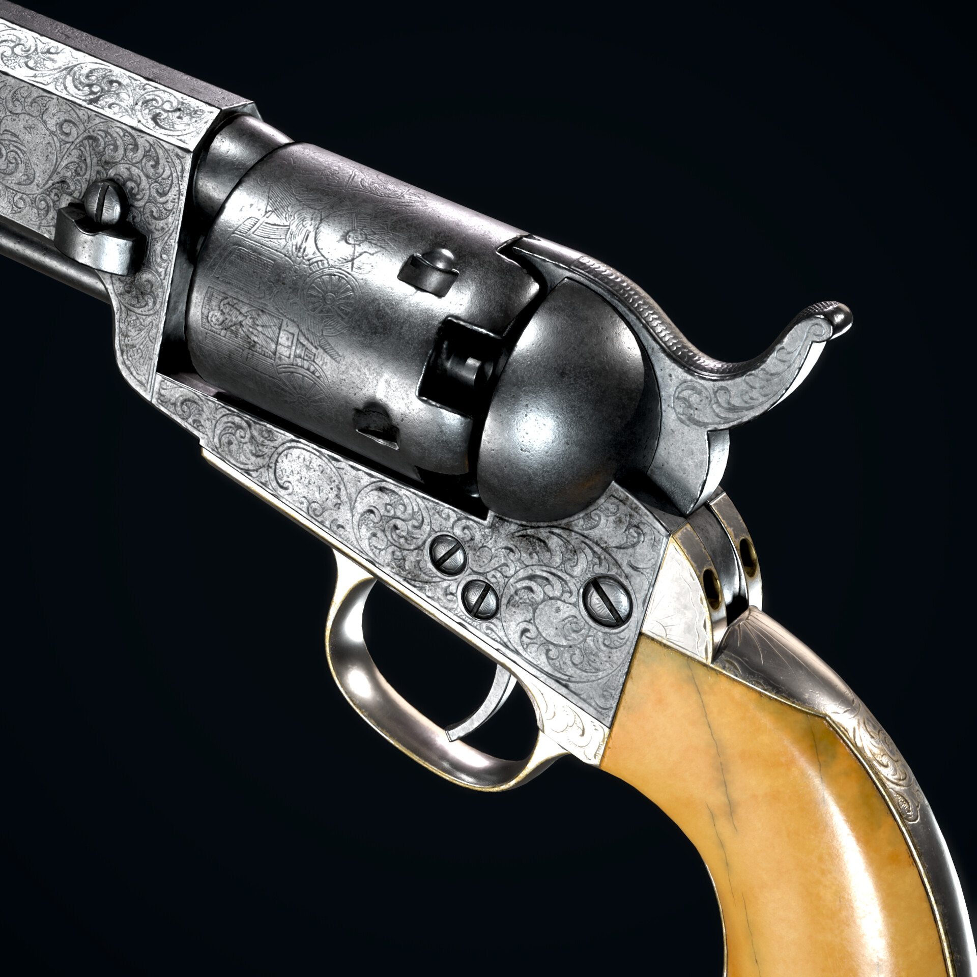 ArtStation - Colt Model 1849 Pocket