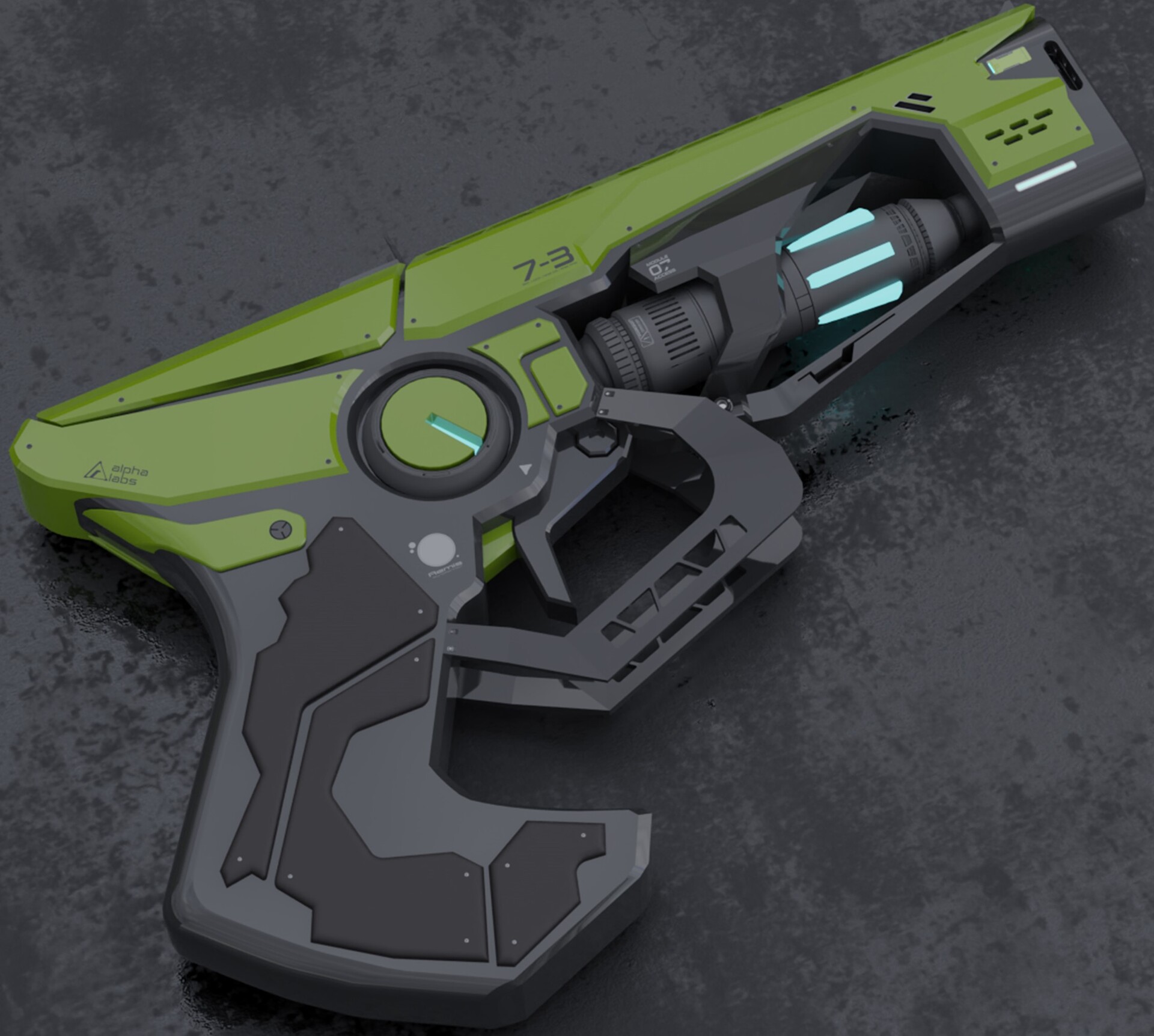 ArtStation - Sci-fi pistol