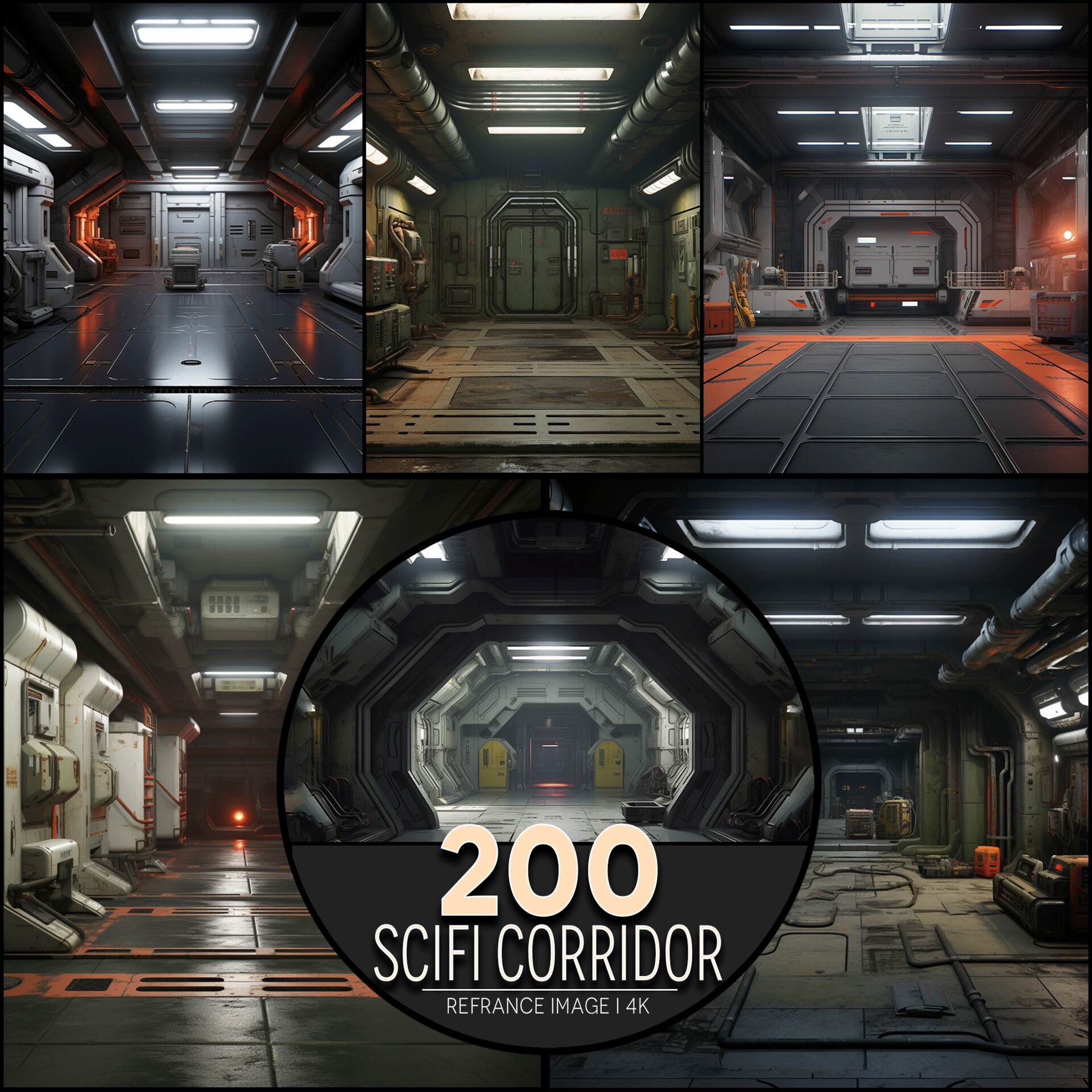 ArtStation - Scifi Corridor 4K Reference/Concept Images