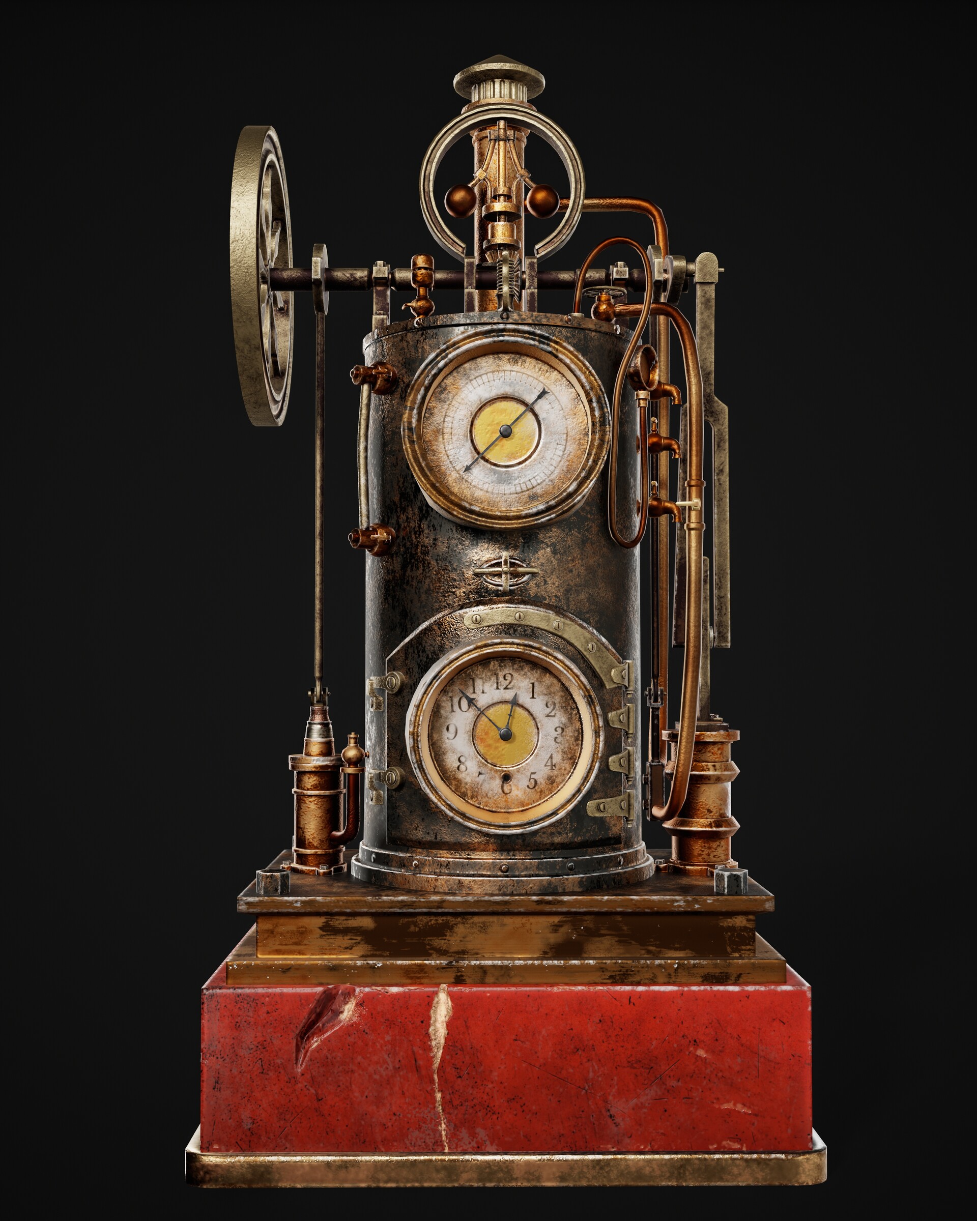 ArtStation - Mechanical Clock Barometer