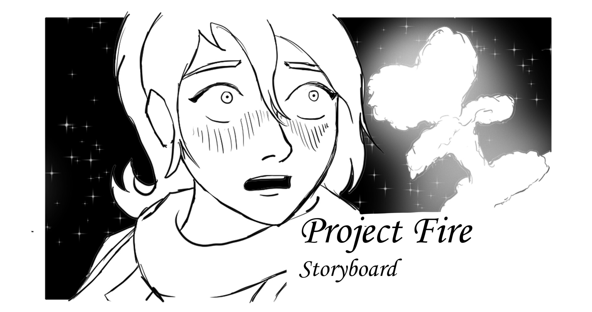 Monster project fire storyboard page 8