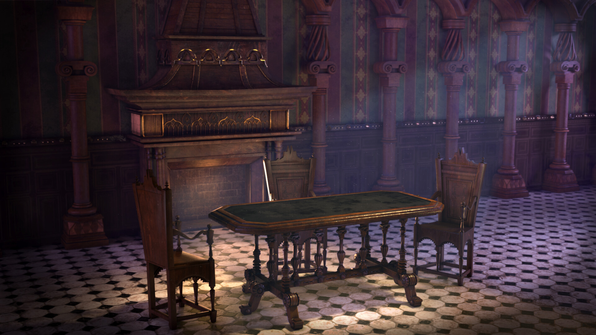 ArtStation - Gothic Furnitures Project