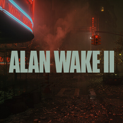 ArtStation - ALAN WAKE II - The Dark Place streets