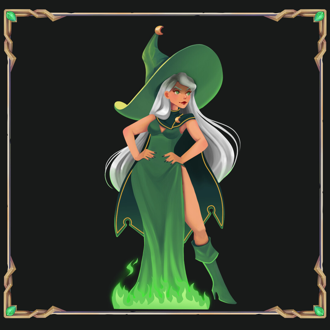Green Flame Witch