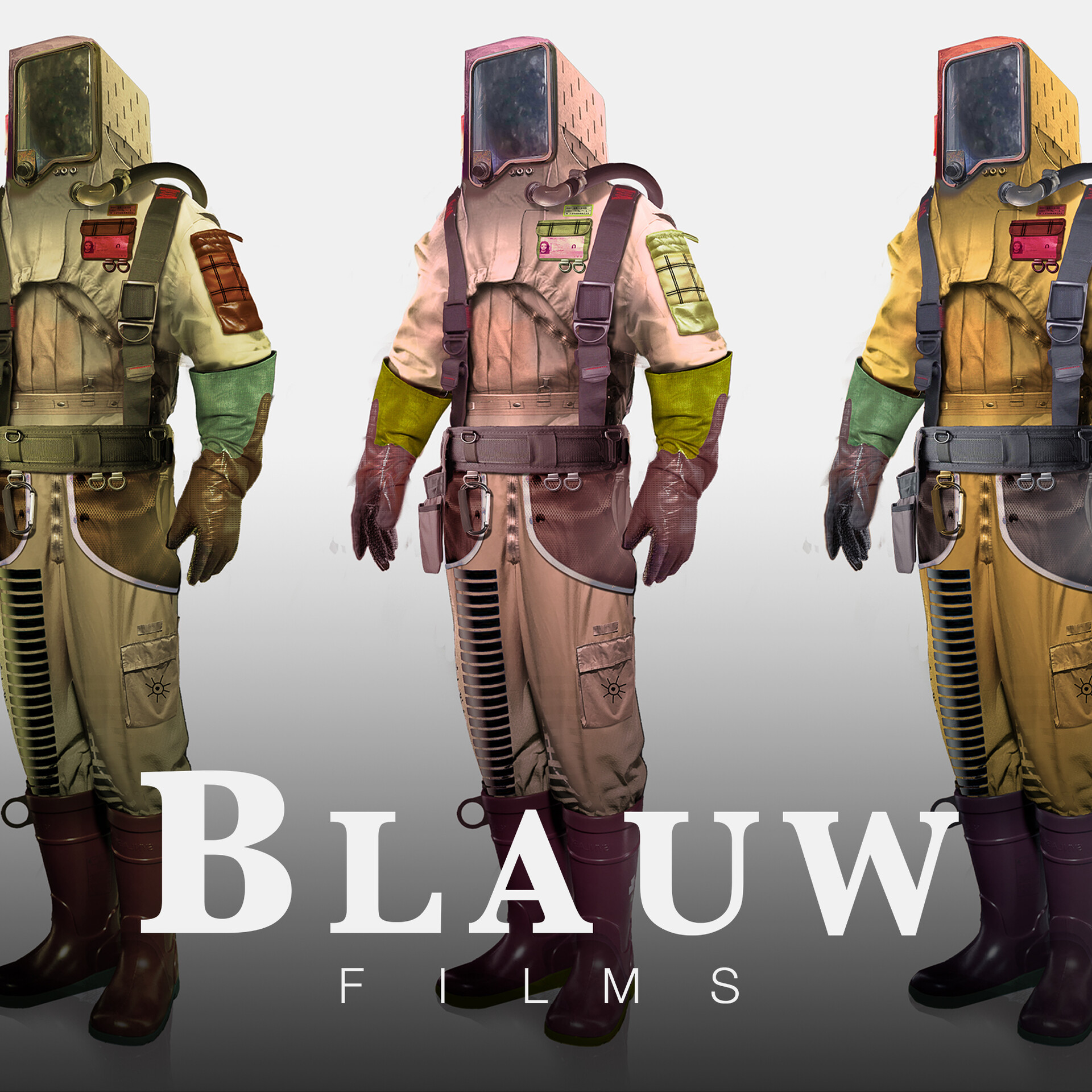 ArtStation - Blauw Films - Syntactic Labyrinths - Hazmat Suit Concept Art