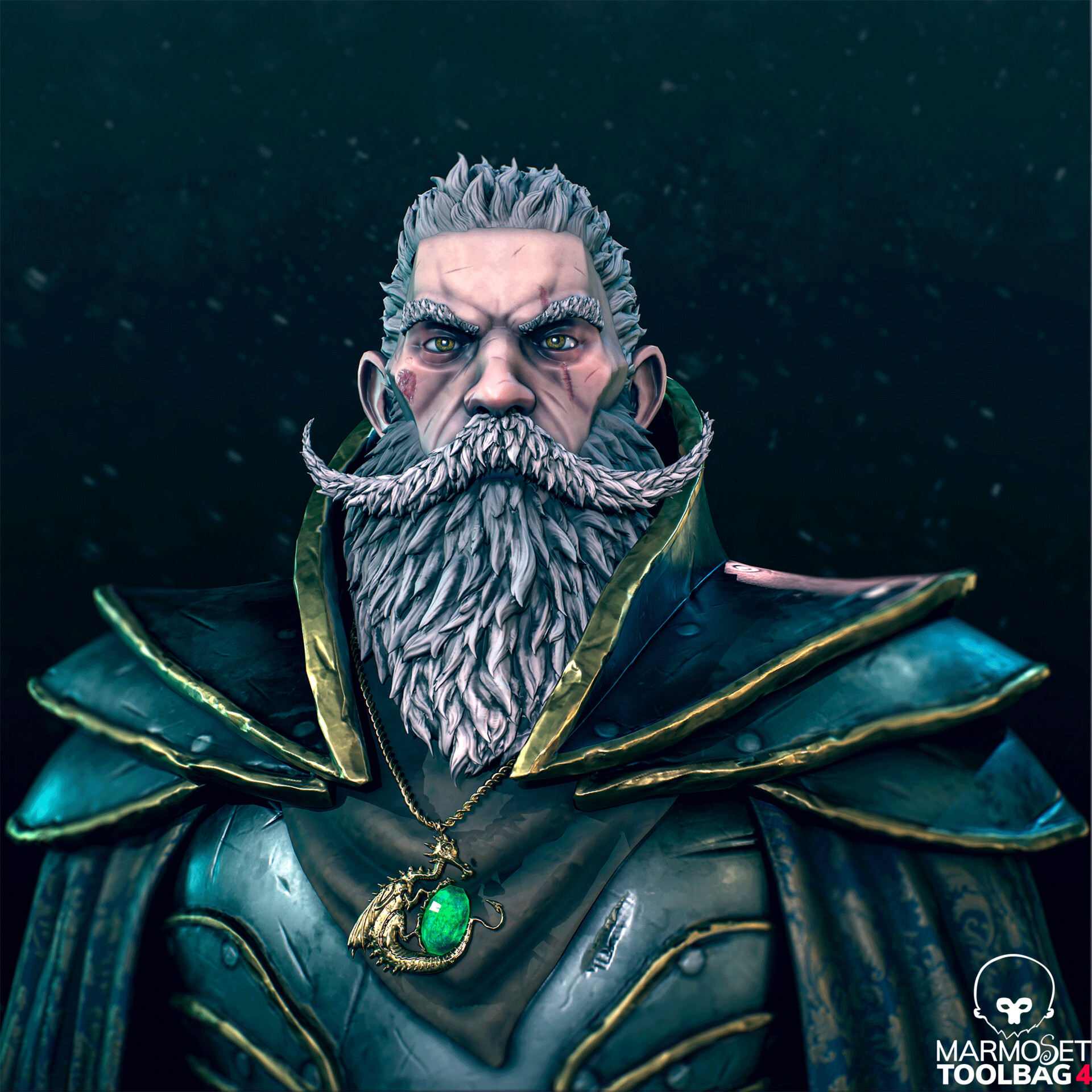 ArtStation - Game Ready: Stylized Mage Bust