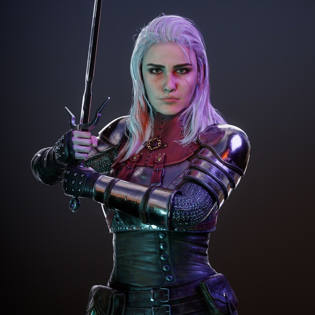 My rendition of Ciri based off of Klaus Wittmann&apos;s wonderful concept a...