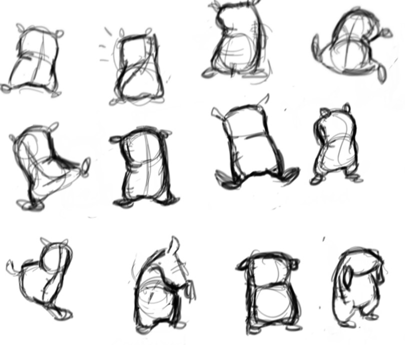 ArtStation Flour Sack Expression Sheet And Animation Keyframes   Edwin Jacob Edwin Jacob Jacobe Portfoliopeice V001 1 