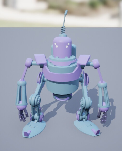 ArtStation The Walker Rigging, Animation and Blueprints exercise