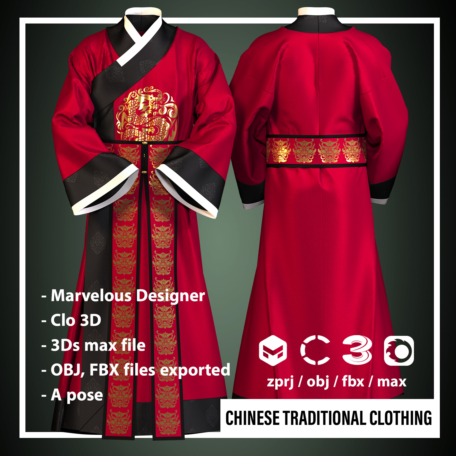 ArtStation - CHINESE TRADITIONAL CLOTHING (HANFU)