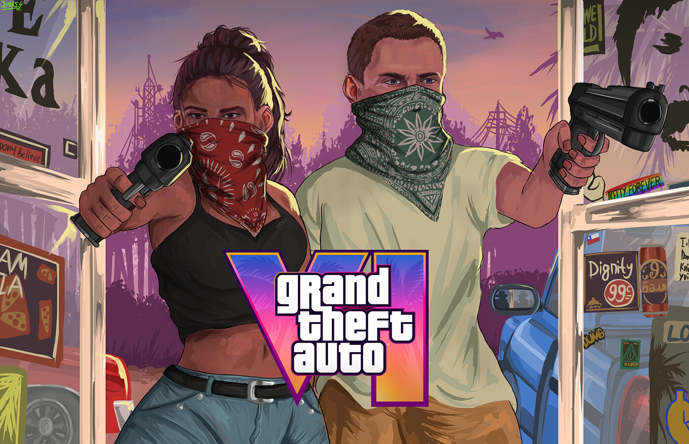 ArtStation - POSTER CREATED BY FAN OF GRAN THEFT AUTO VI - [NonProfit]