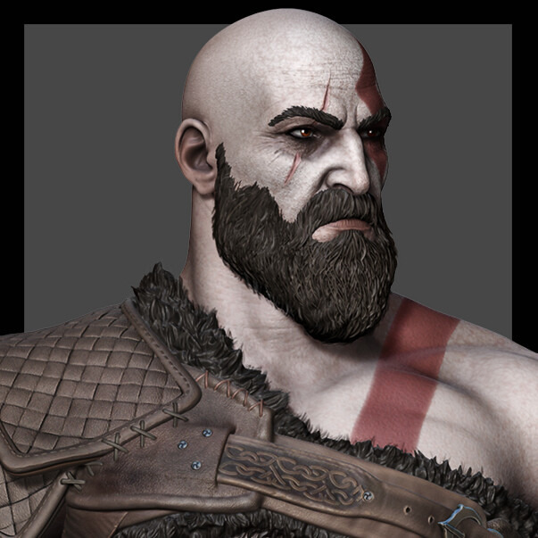 Artstation - Kratos - God Of War