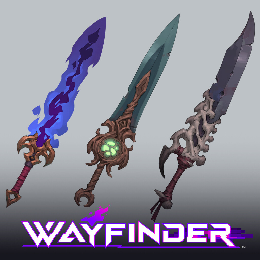 ArtStation - Wayfinder weapons concepts