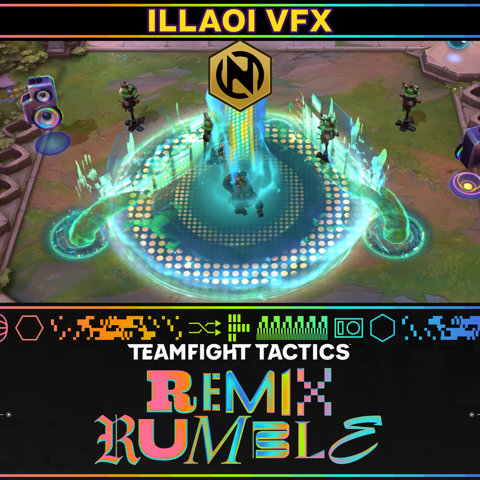 Jonathan Shishido - Team Fight Tactics Remix Rumble - Illaoi Gameplay VFX