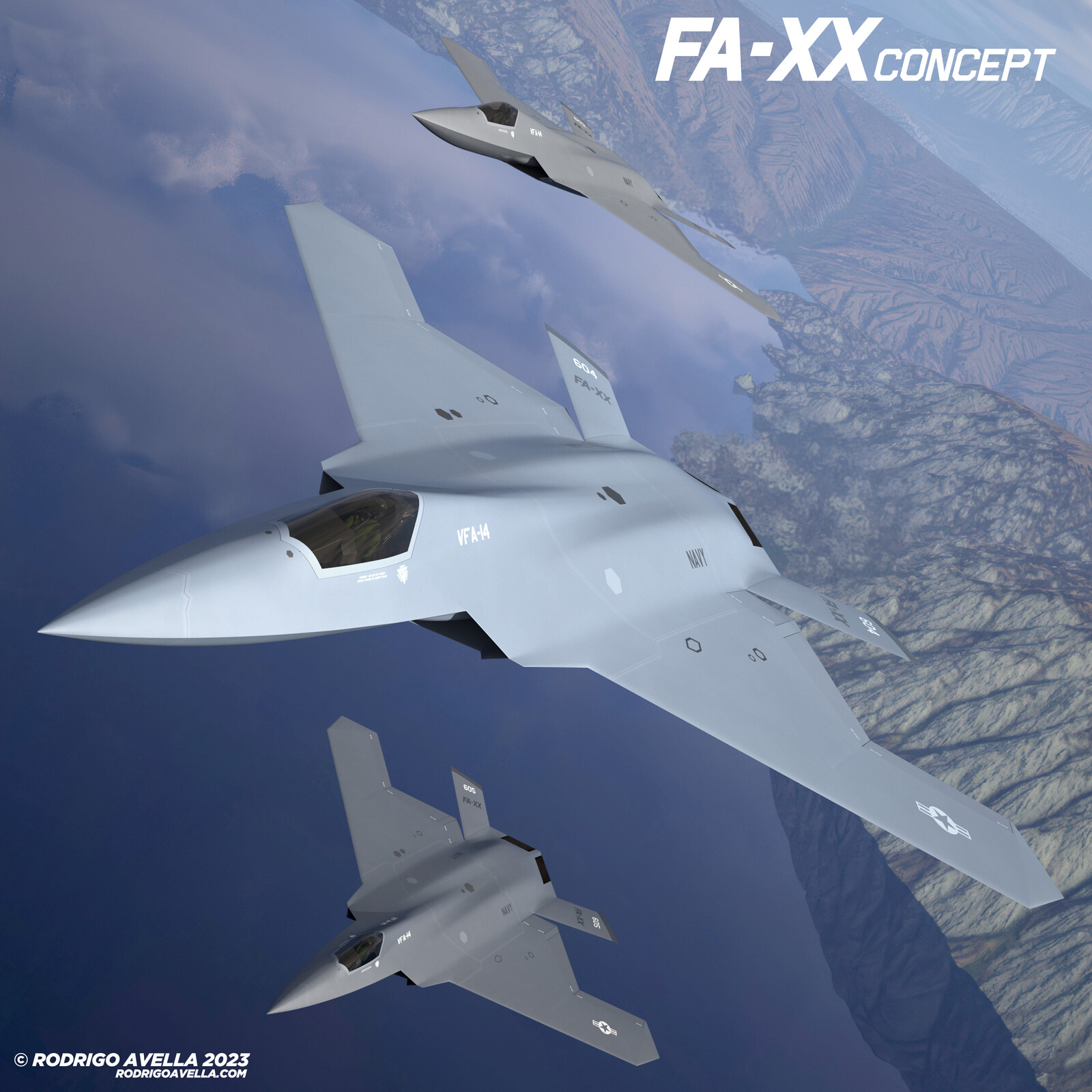 FA-XX Sixth generation fighter concept