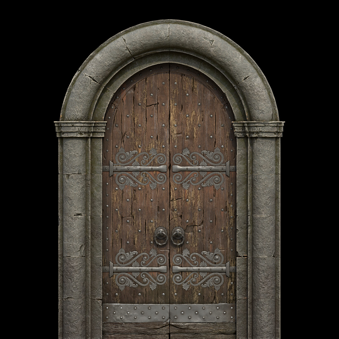 ArtStation - Medieval Wooden Door Arch