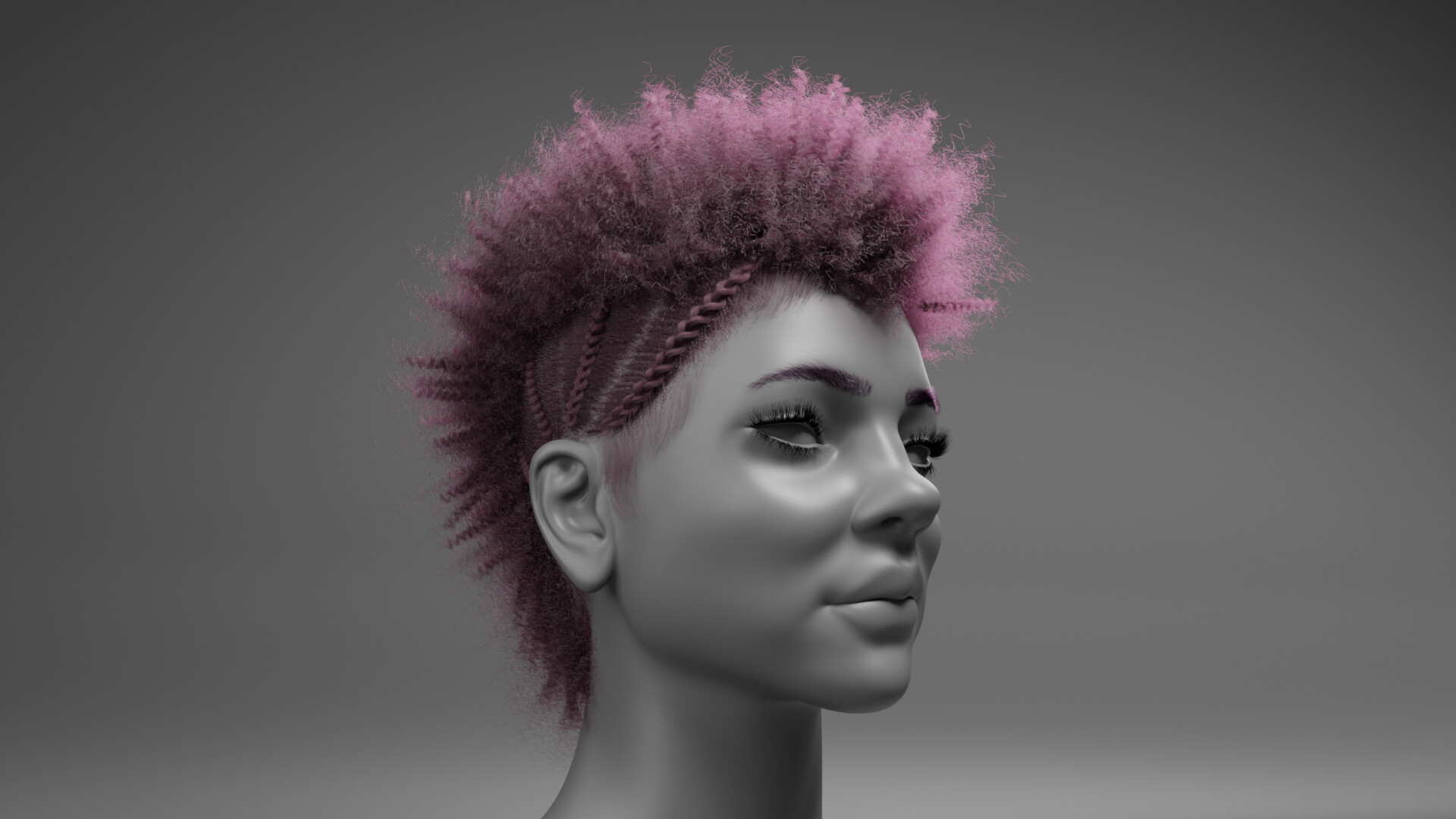  ArtStation - Braided Mohawk