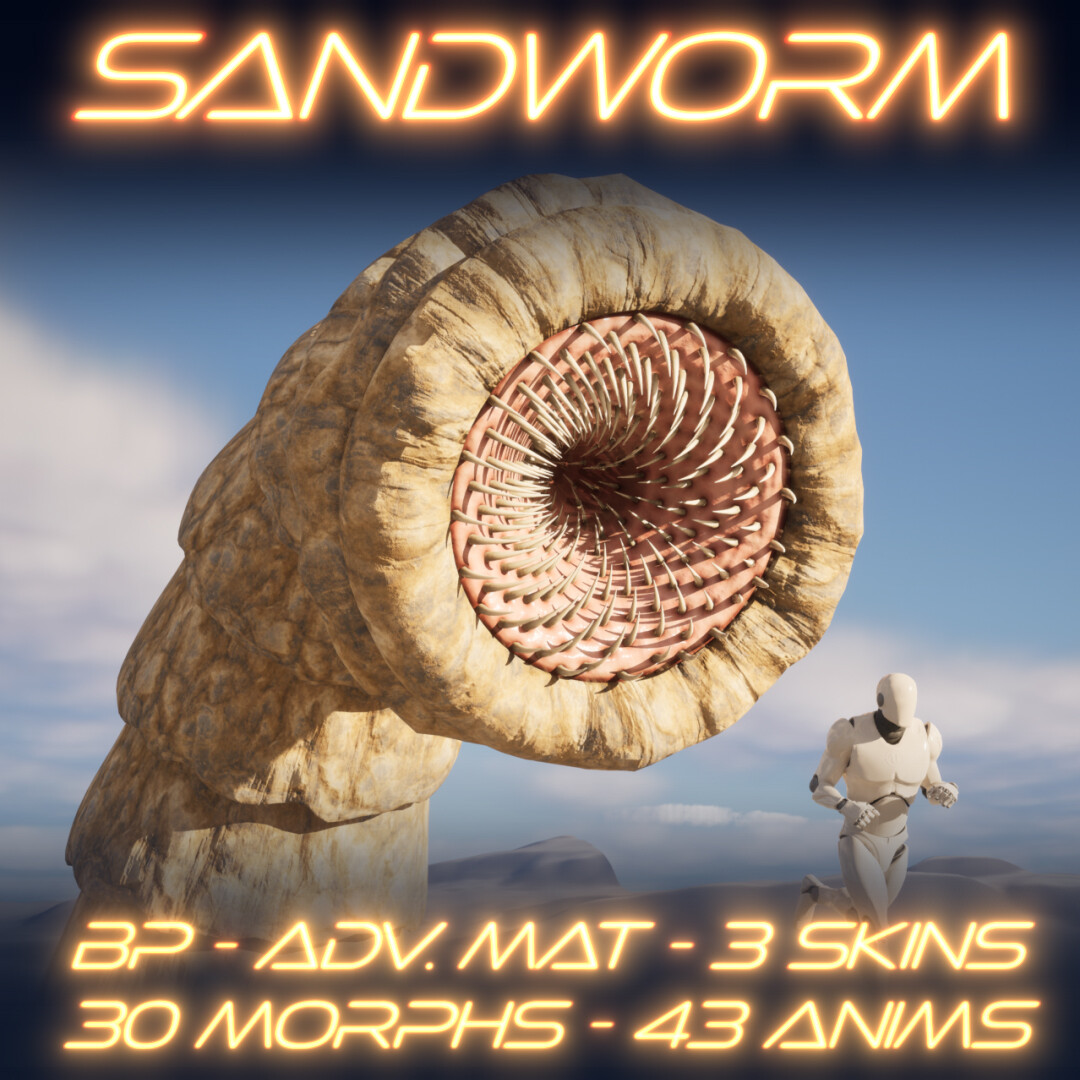 Lord of the deserts: Sandworm in Characters - UE Marketplace