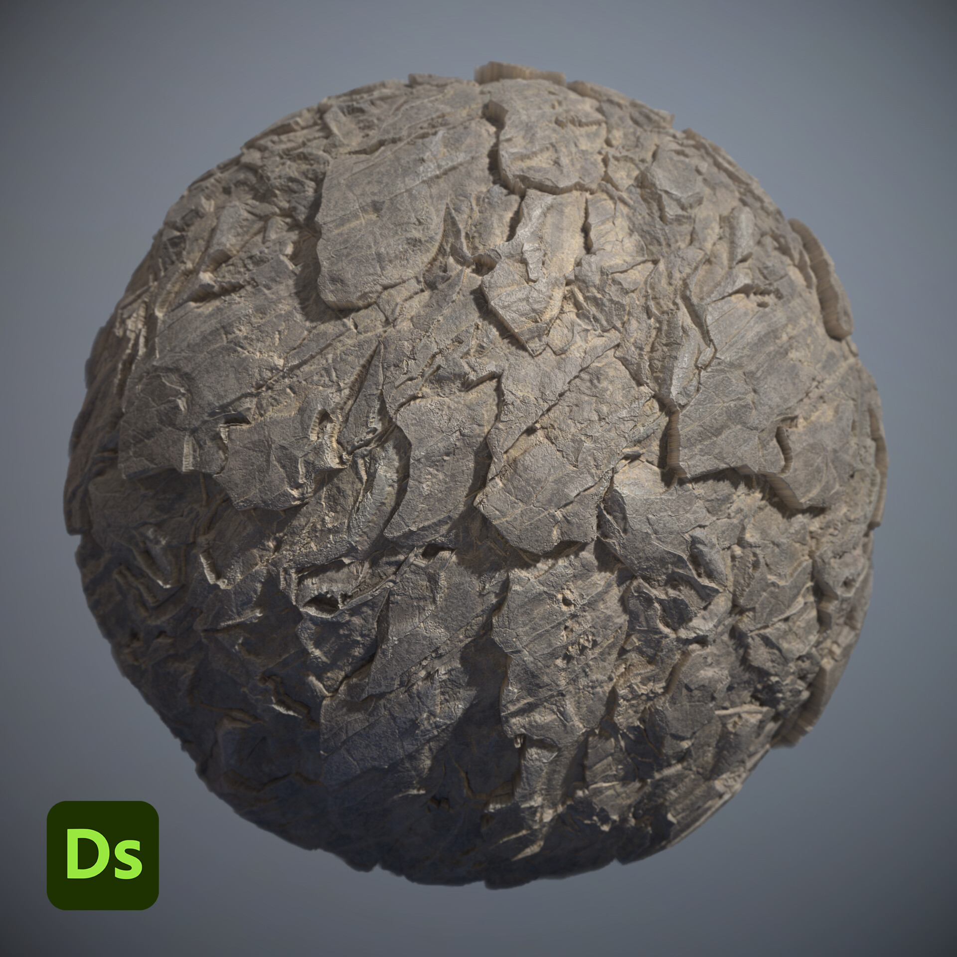 ArtStation - Substance Designer | Cracked Rock Cliff