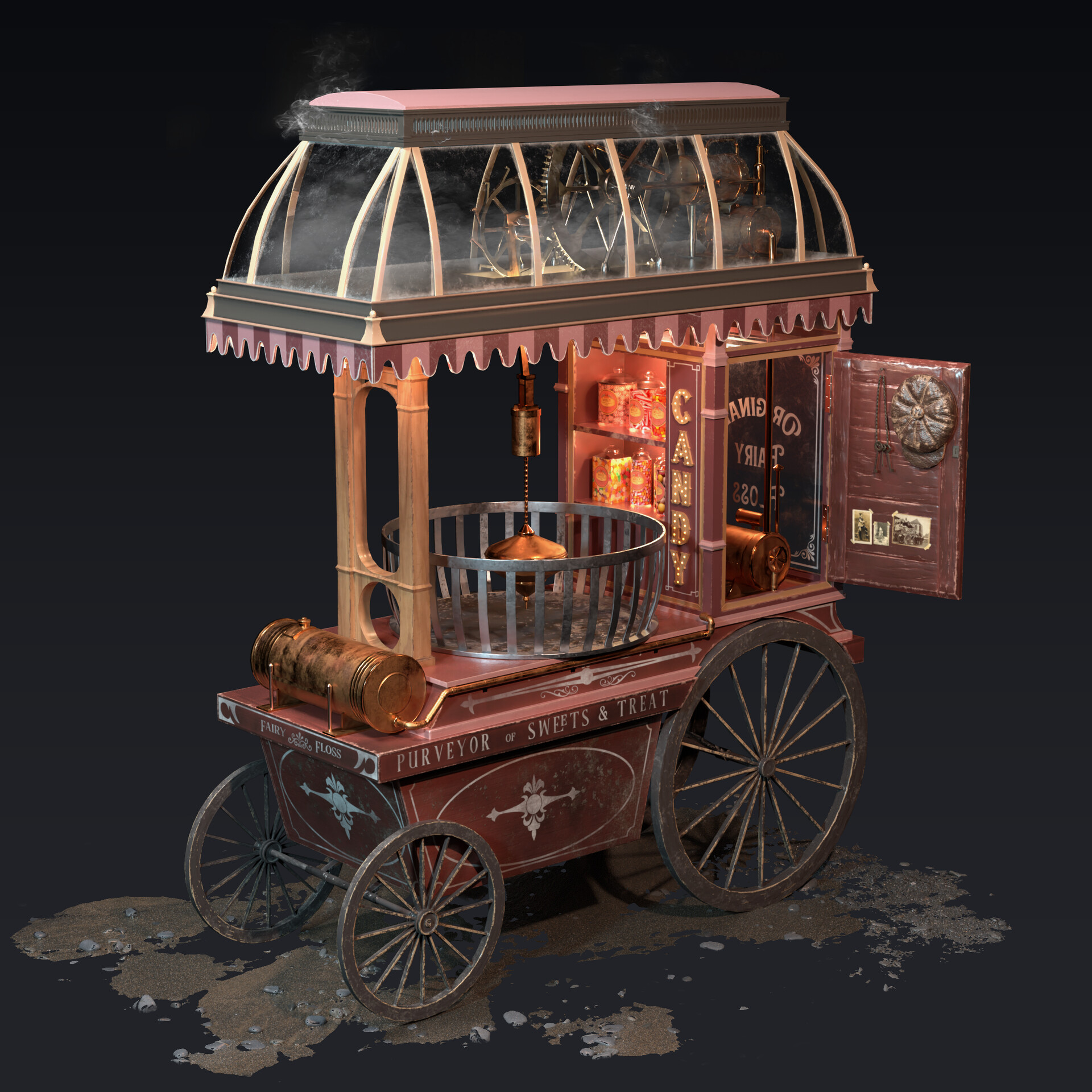 ArtStation - Fairy Floss cart