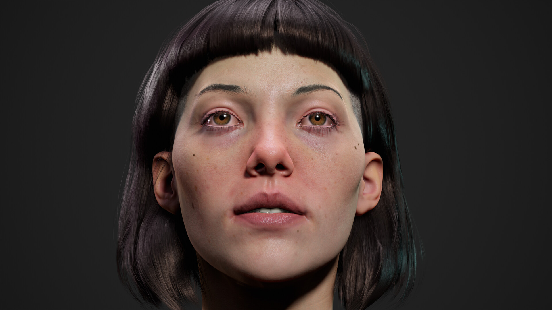 ArtStation - Skin & Eyes Texturing & Displacement (Real Time)