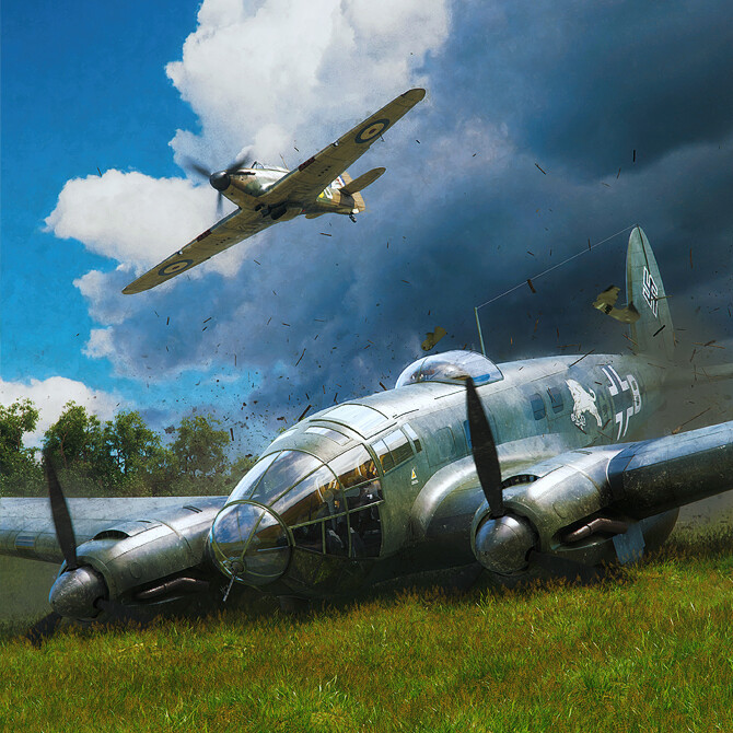 ArtStation - Heinkel Crash - Battle of Britain Combat Archive Vol.15 ...