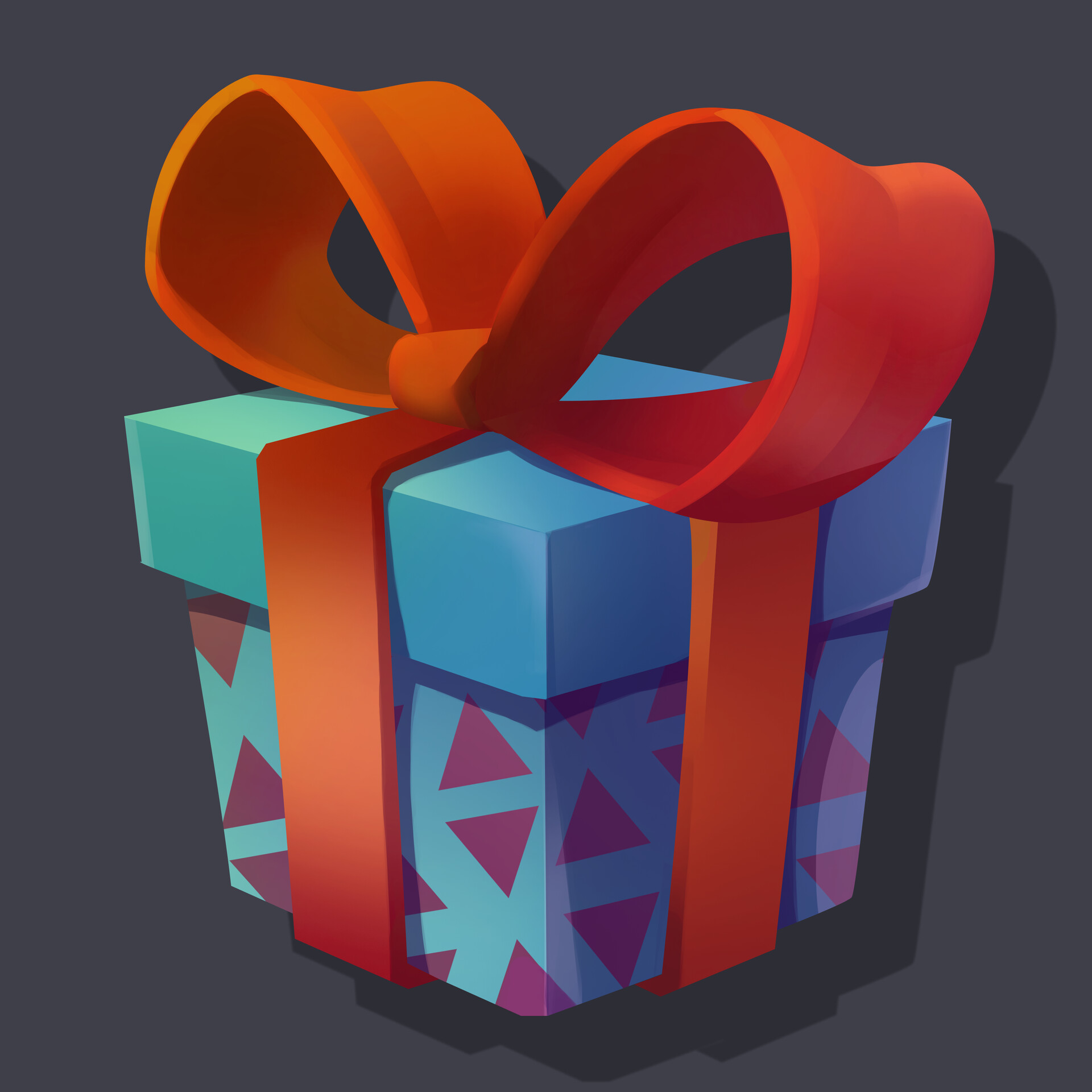 ArtStation - Gift icon/props concept