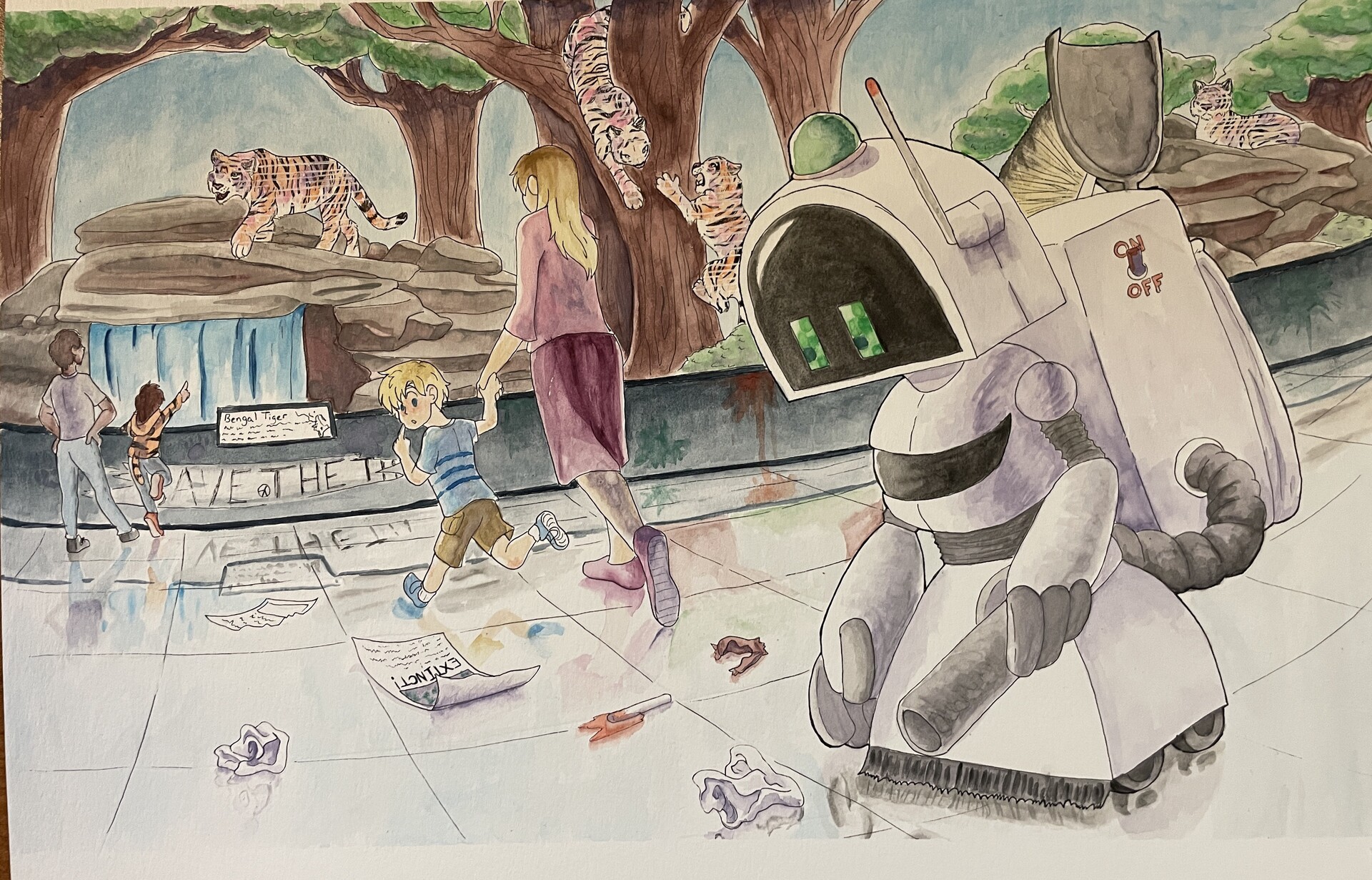 ArtStation Future of Zoos // Illustration With Process