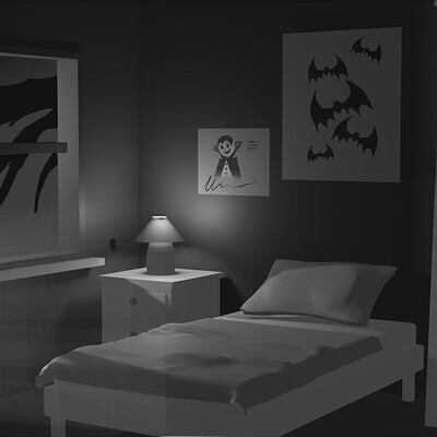 ArtStation - 'Lights Out' Animatic Backgrounds