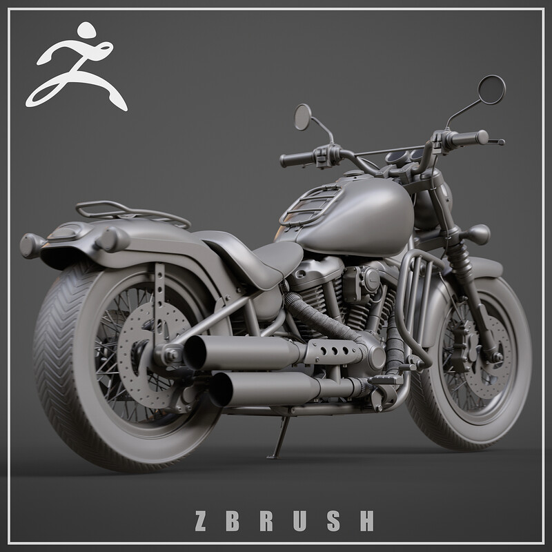 Motorcycle Zbrush 