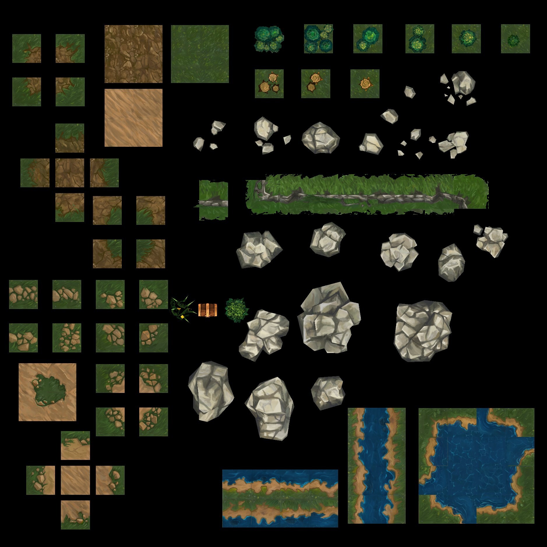 ArtStation - Seamless tiles for Jorney map