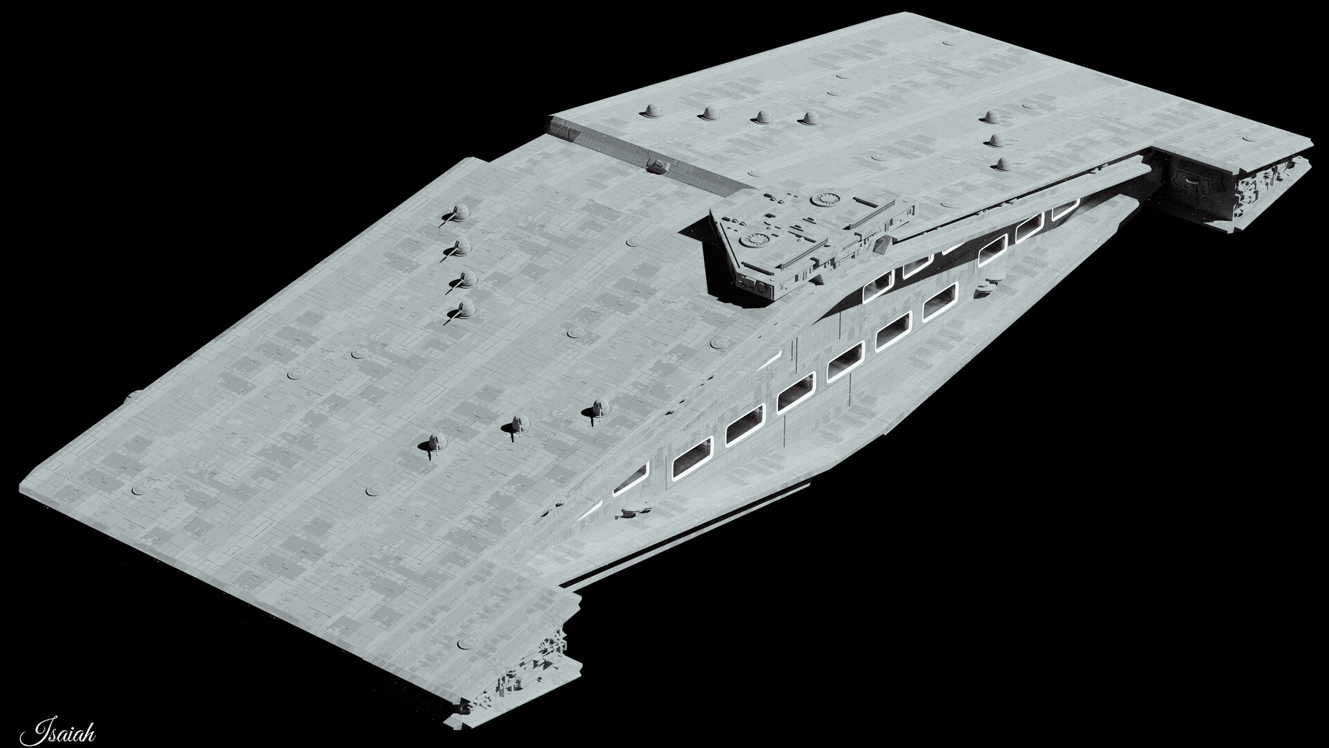 Artstation Quasar Fire Class Heavy Bulk Cruiser