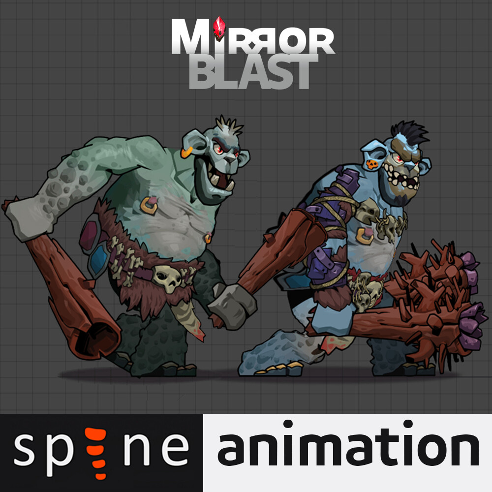 ArtStation - Troll BOSS animation spine 2D