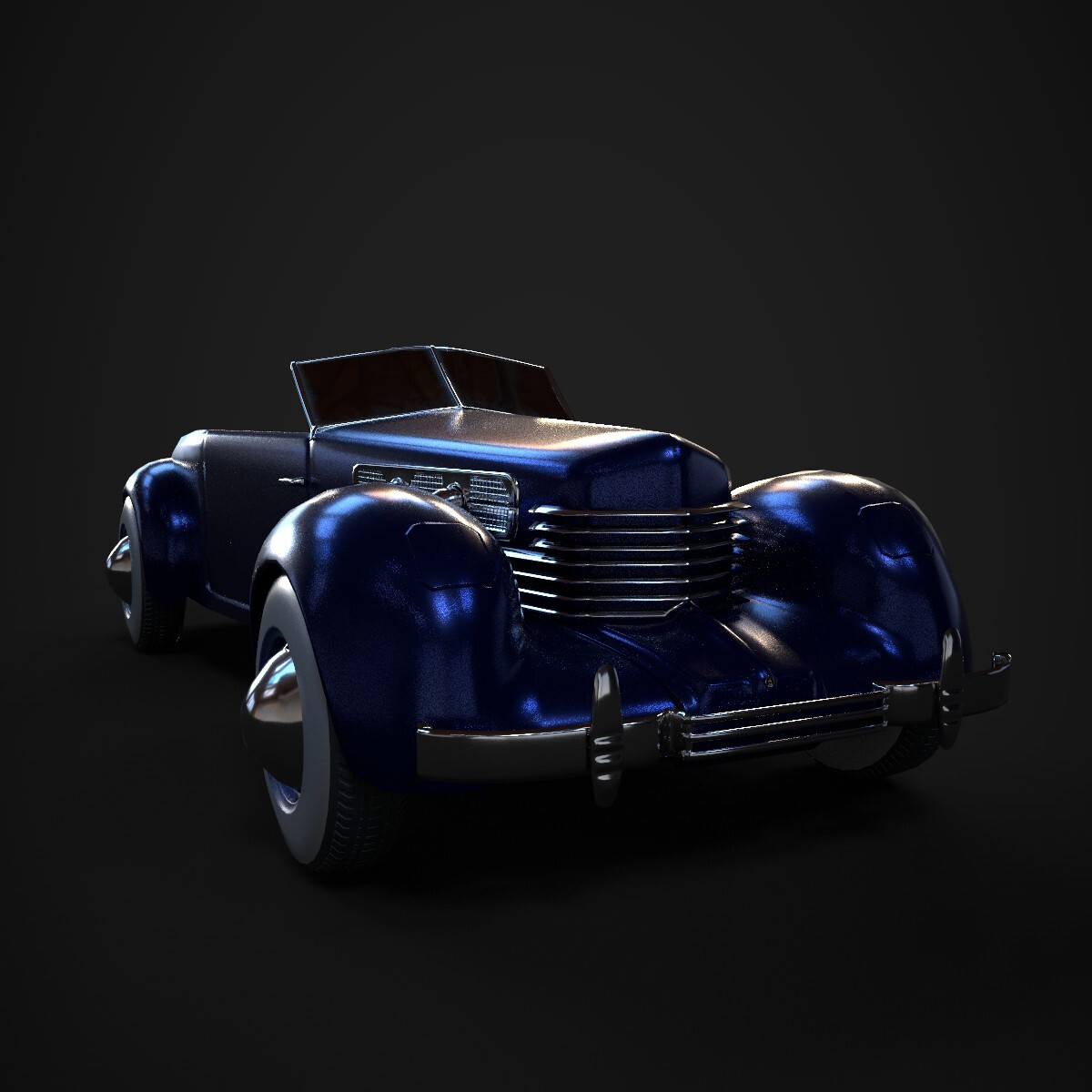 ArtStation 1937 Cord 812 SC Phaeton Sports Car