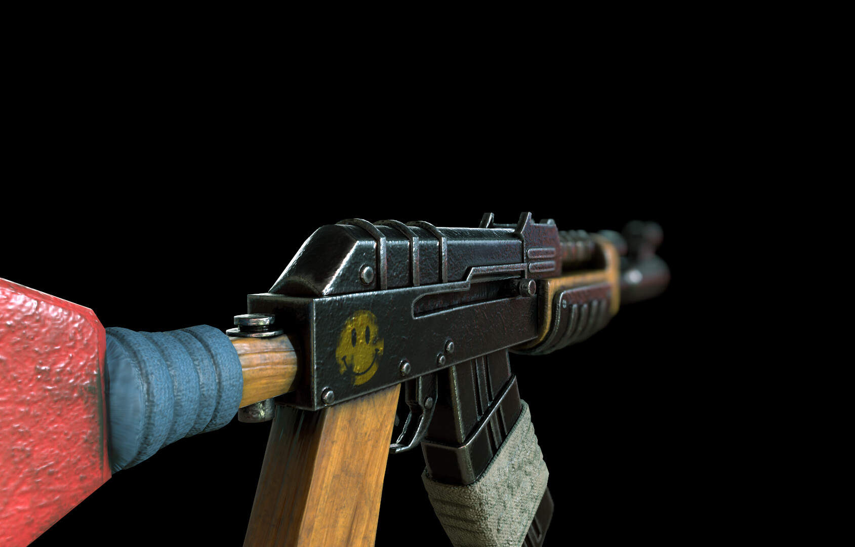 ArtStation - Ak 47 fan art from Rust (Facepunch studio)